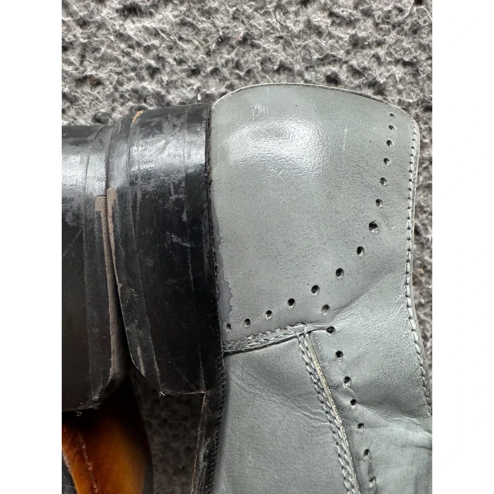 Giorgio Brutini Almond Toe Lace-Up Low Top‎ Oxford Shoes Gray Mens Size 11 US